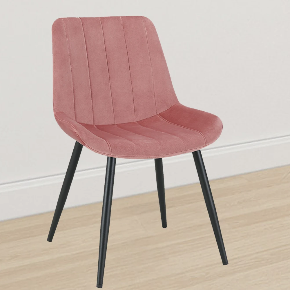 Современное бархатное кресло с порошковым покрытием, удобное обеденное кресло, обеденное кресло