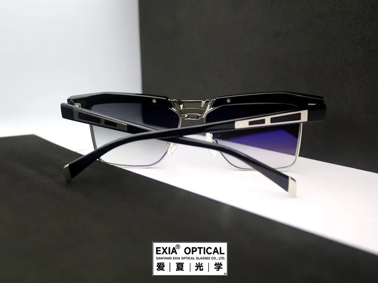 EXIA Sunglasses KD4 Titanium Acetate Frame Flat Base Curve 0 with CR39 Flat Lenses Mix Colors