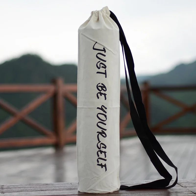 
Alibaba Large cheap yoga mat tote carrier cover bag for yoga bag, Custom Logo Travel Carry Cotton Canvas Yoga Mat Bag 