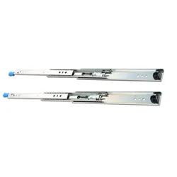 Heavy Duty 250 lbs Load Steel Full Extension Ball Bearing Drawer Slides with Lock Rails Runners Locking Side Mount