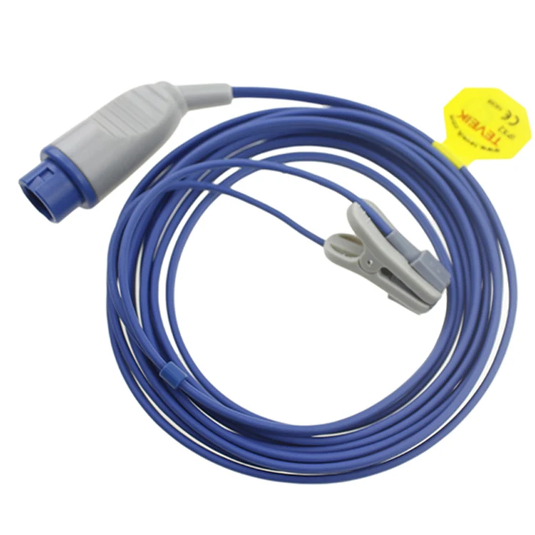 free sample reusable multi-site clip SpO2 sensor cable for Mindray round 7pin