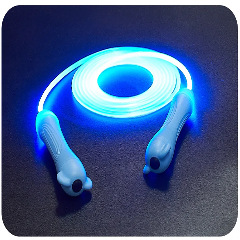 Light up Jump Ropes LED Skipping Random Color Kids Children Single Luminous Jump Skipping Ropes
