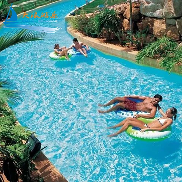 Lazy River Water Park Play Equipment for Adults Kids Outdoor Fiberglass Indoor Steel for Pool Home Residential Public Areas
