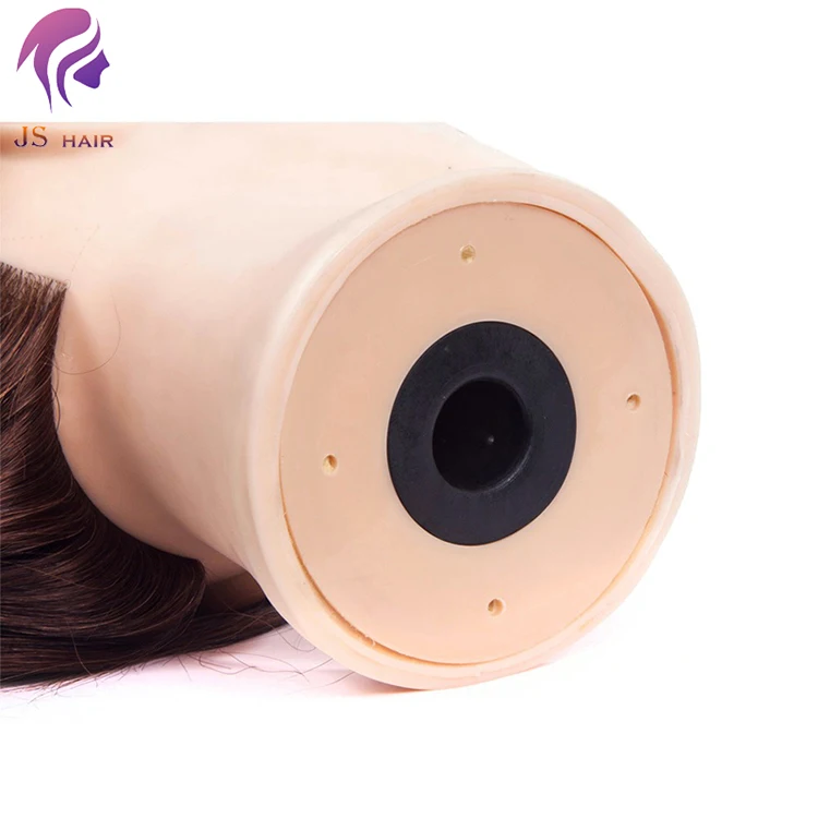 Mannequin Head 100% Human Hair Cosmetology Hairdressing Training Doll for Hair Styling