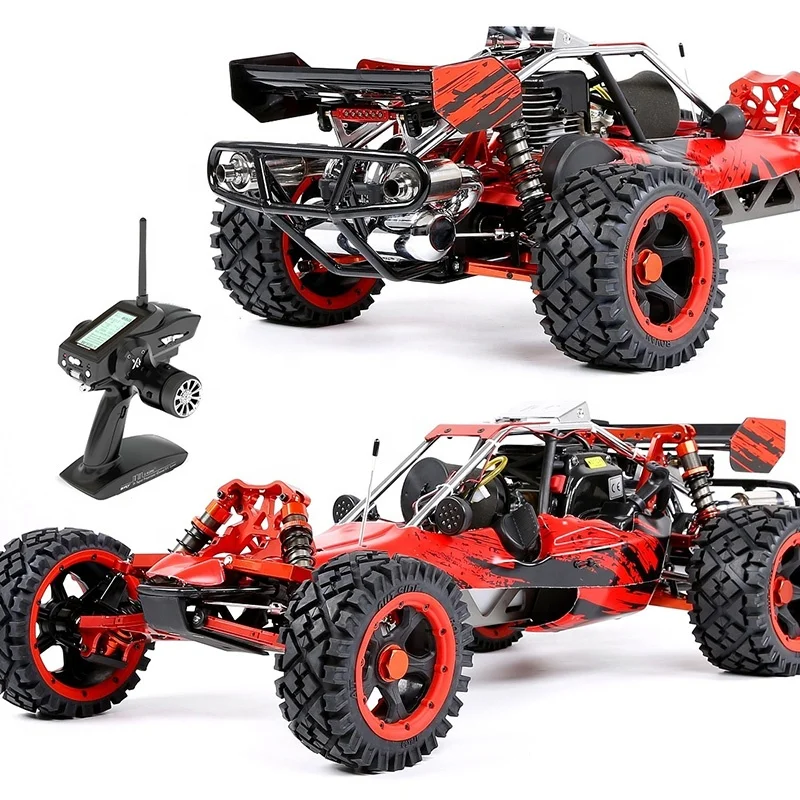 ROVAN BAJA450 RTR Alloy 45CC Engine 75KG Servo 2WD 2.4G X4 LCD CNC Metal Two Stroke Petrol Oil RC Nitro Gas Car 1 5 Hobby Toy