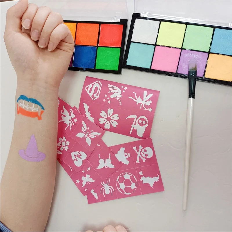 Adhesive reusable art stencil Face Stencils Body Painting