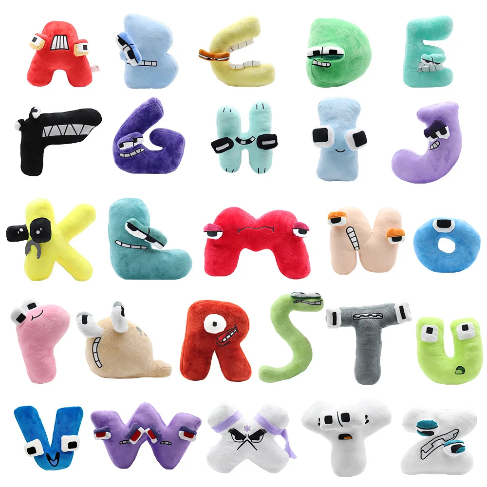 Hot Sale BSCI Children Cartoon Stitch Alphabet Doll Stich Plush Toys Plush 26 letters