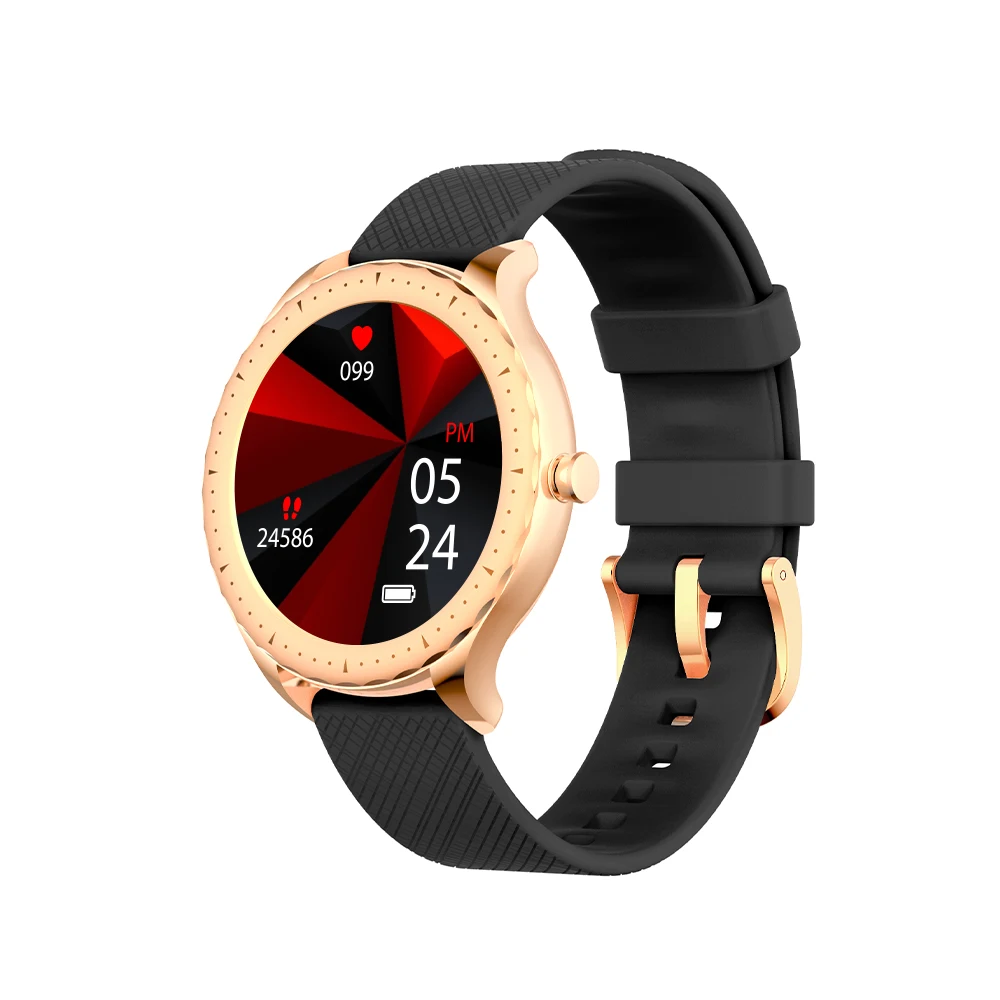 2021 Y1 1.09inch  IP68 lady sport round smart watch women dynamic UI temperature monitoring smart watch