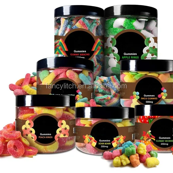 2019 Fancyli OEM Welcome Sleep CBD Gummies Rings of Peach Flavor Fruity CBD Edibles