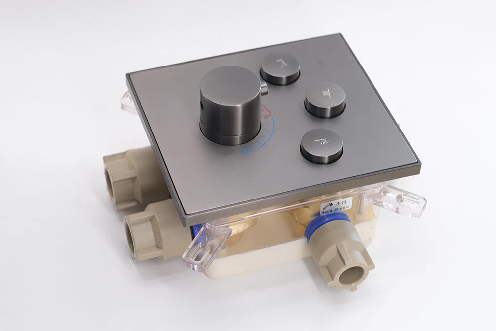 High-quality all-copper ceramic spool thermostatic shower switch for bathroom Accessories Three functions