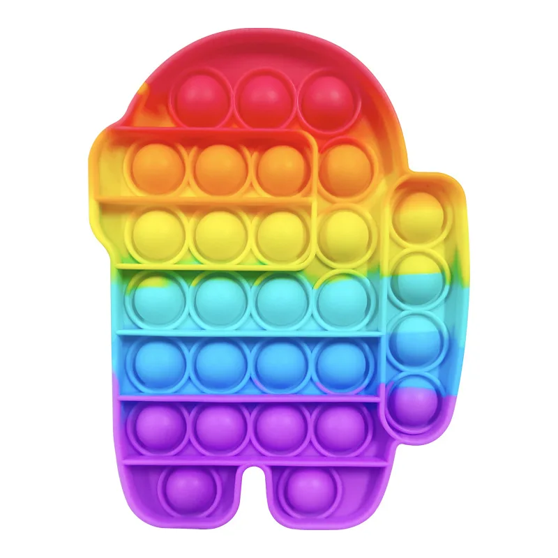 Factory Direct Supply Rainbow Cloud Anti Stress Sensory Fidget Bubble Baby Educational Toys bag