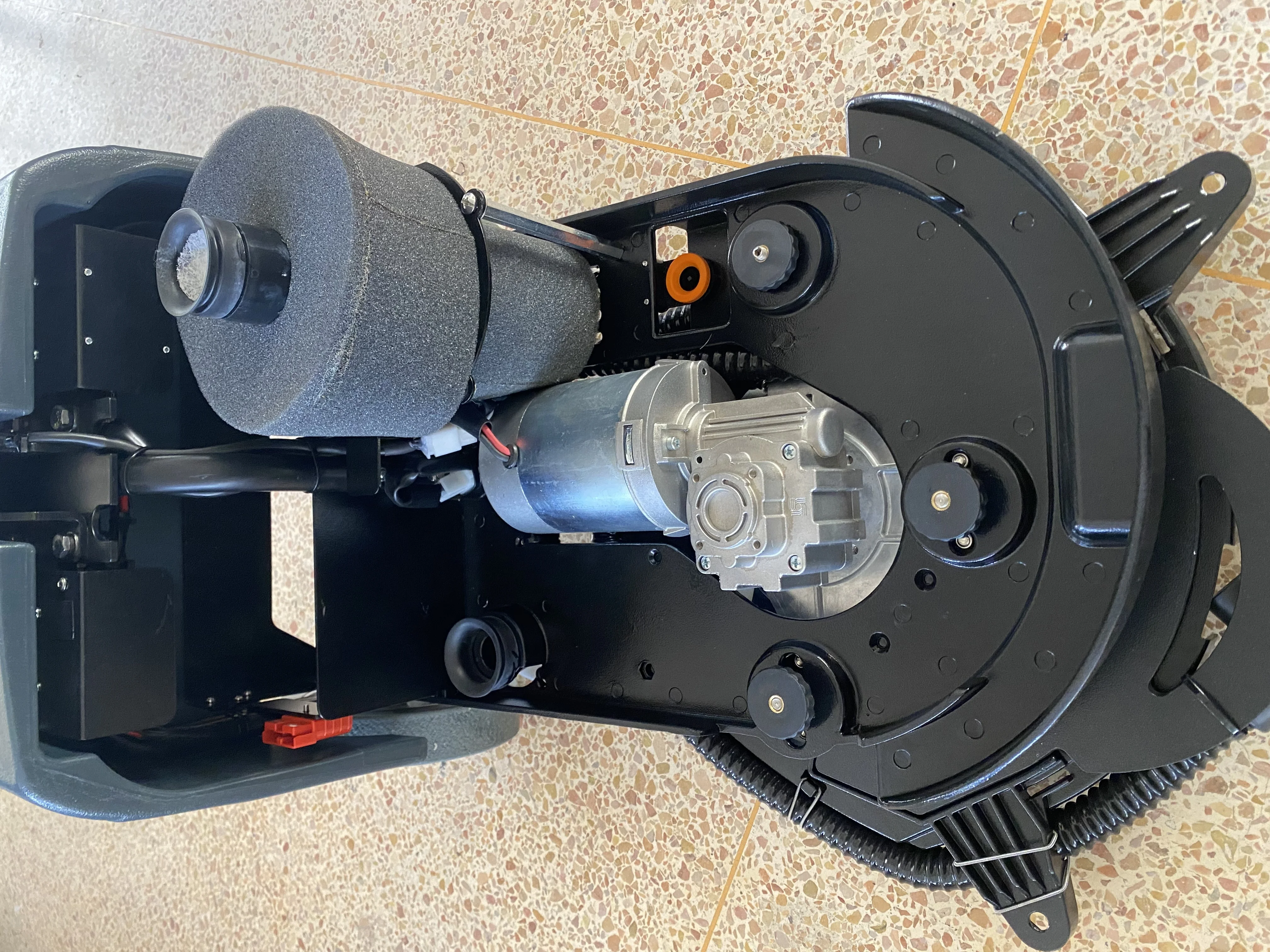 Mini portable cleaning machine 13 inch compact folding floor scrubber