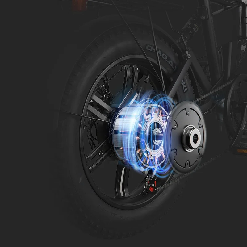 MZ-1148V 500W Elektrische Fiets Full Suspension Adult 20 Inch Fat Tire Electric City Moped Bike Foldable FatBike Ebike