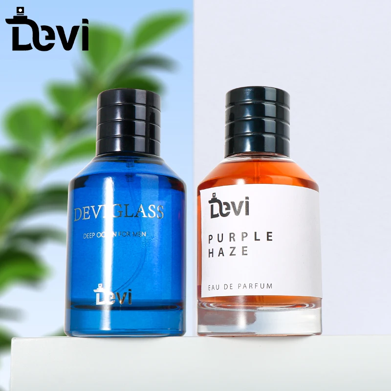 Devi Wholesales OEM/ODM Frosting luxury Fancy 10ml 30ml 50ml 100ml empty perfume bottle packaging oem perfume bottle