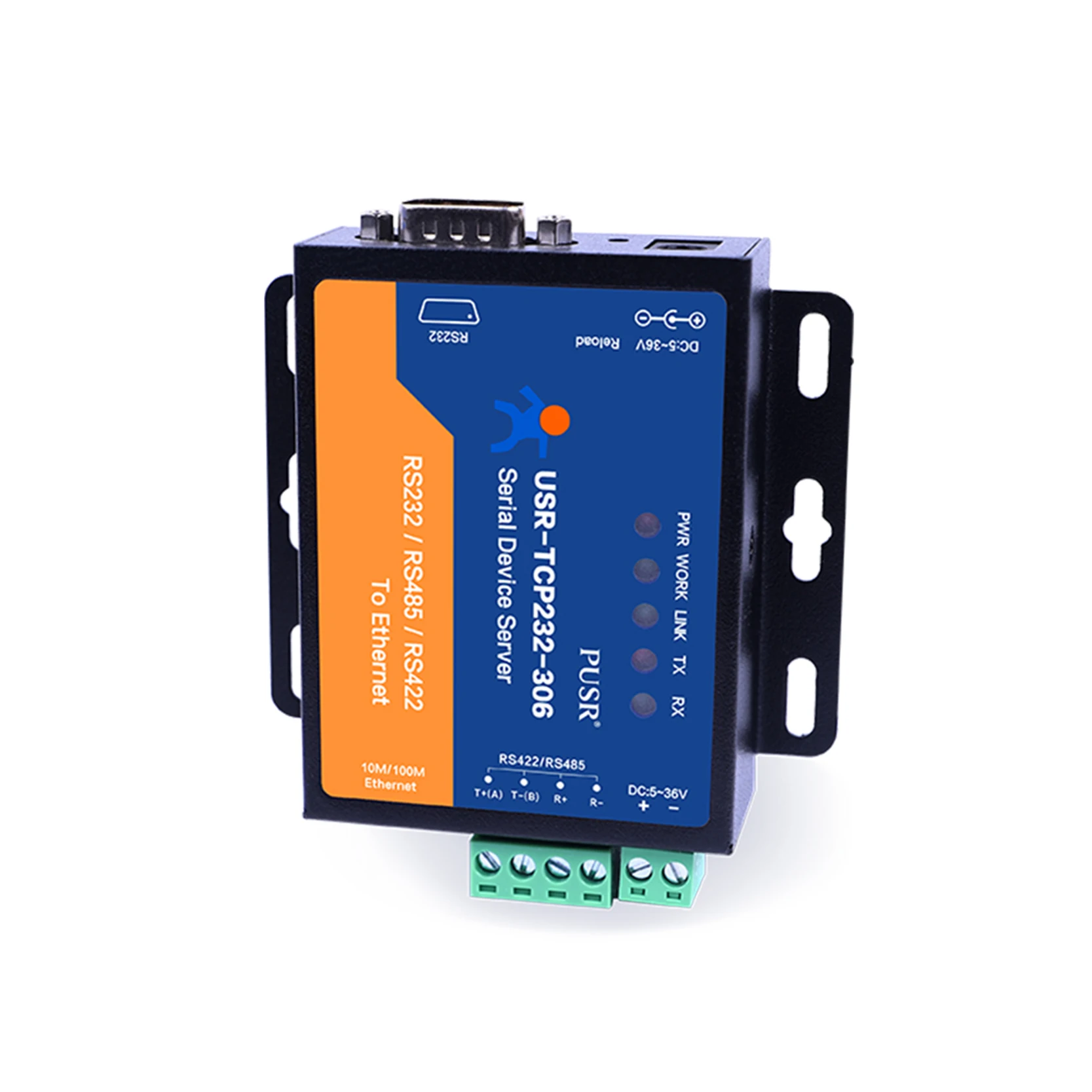 USR-TCP232-306 RS485 RS232 RS422 to Ethernet Converter Modbus Rtu to Tcp Gateway Multi-Host Modbus Polling watchdog protection