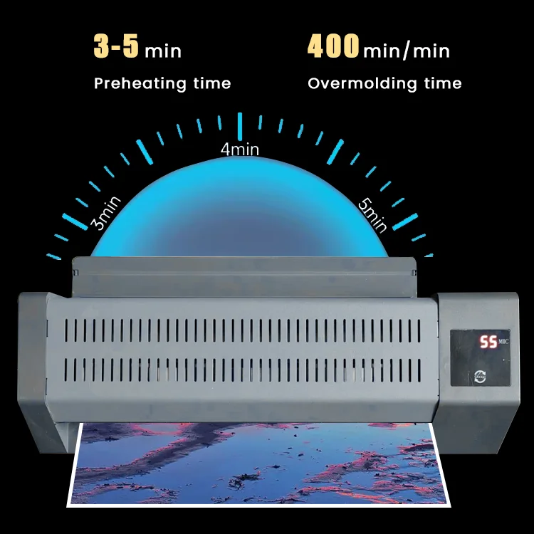 Paper Manual Office A3 Laminator Thermal Cold Hot A4 Laminating Machine