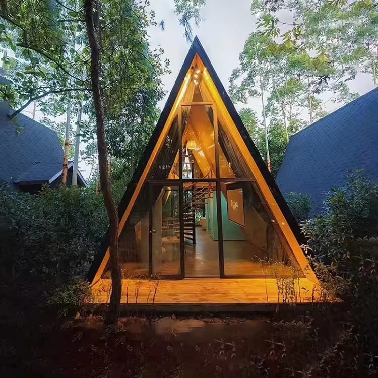 Cymdin Outdoor modern style prefabricated mobile home Small house hot sale expandable luxury small triangle house villasa