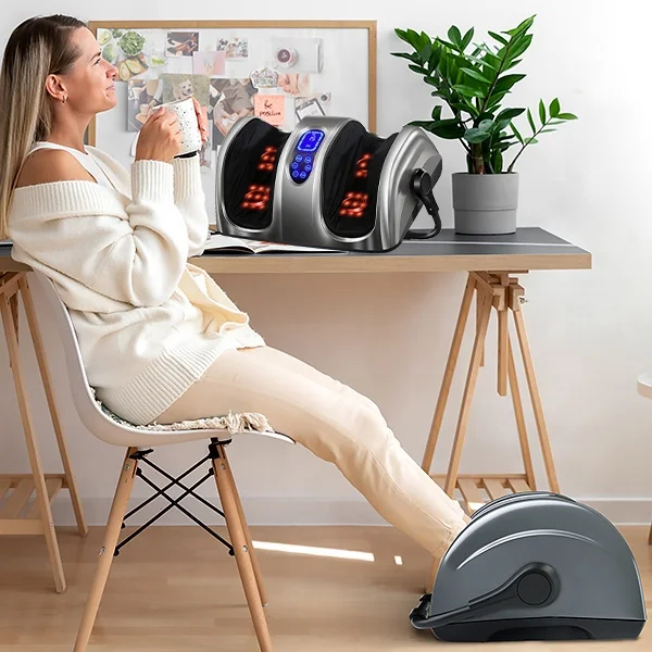 wholesale  Deep Kneading Improve Blood Circulation Foot Massager Device Vibrating With Heat Electric Foot Massager