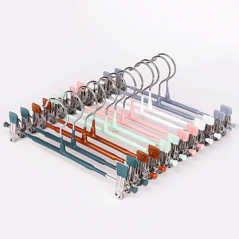 High quality wholesale metal trouser clip clothespin hanger