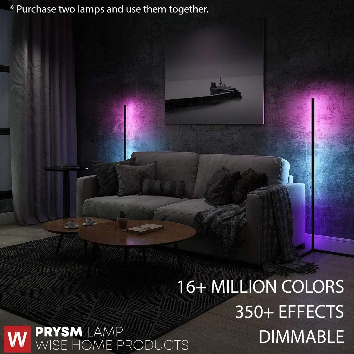 Modern bedroom black led simple floor light  base color changing minimum corner stand smallest corner rgb lamp