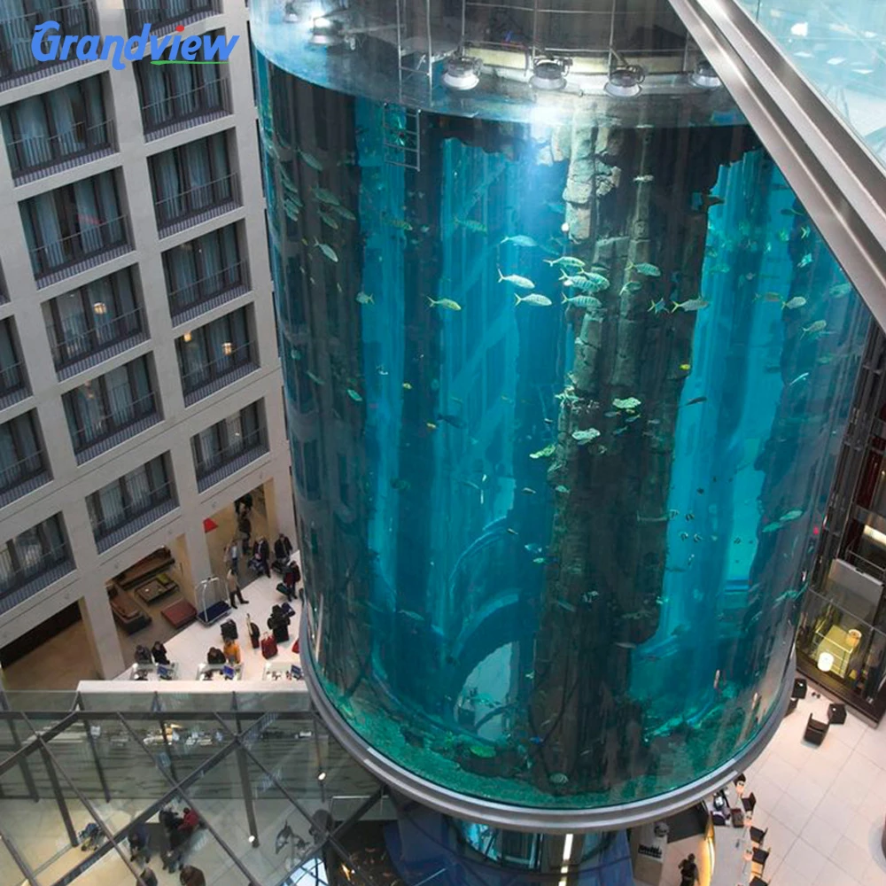 Wholesale Plexiglass Manufacturer Cast Large Acrylic Cylindrical Clear Aquarium Fish Tank Large Acrylic Sheets For Aquariums