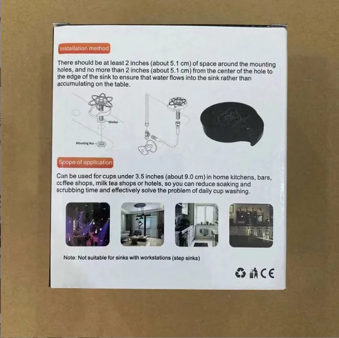 New high pressure cup washer automatic cleaner coffee milk tea shop dedicated to Recessed bar sink cup washer