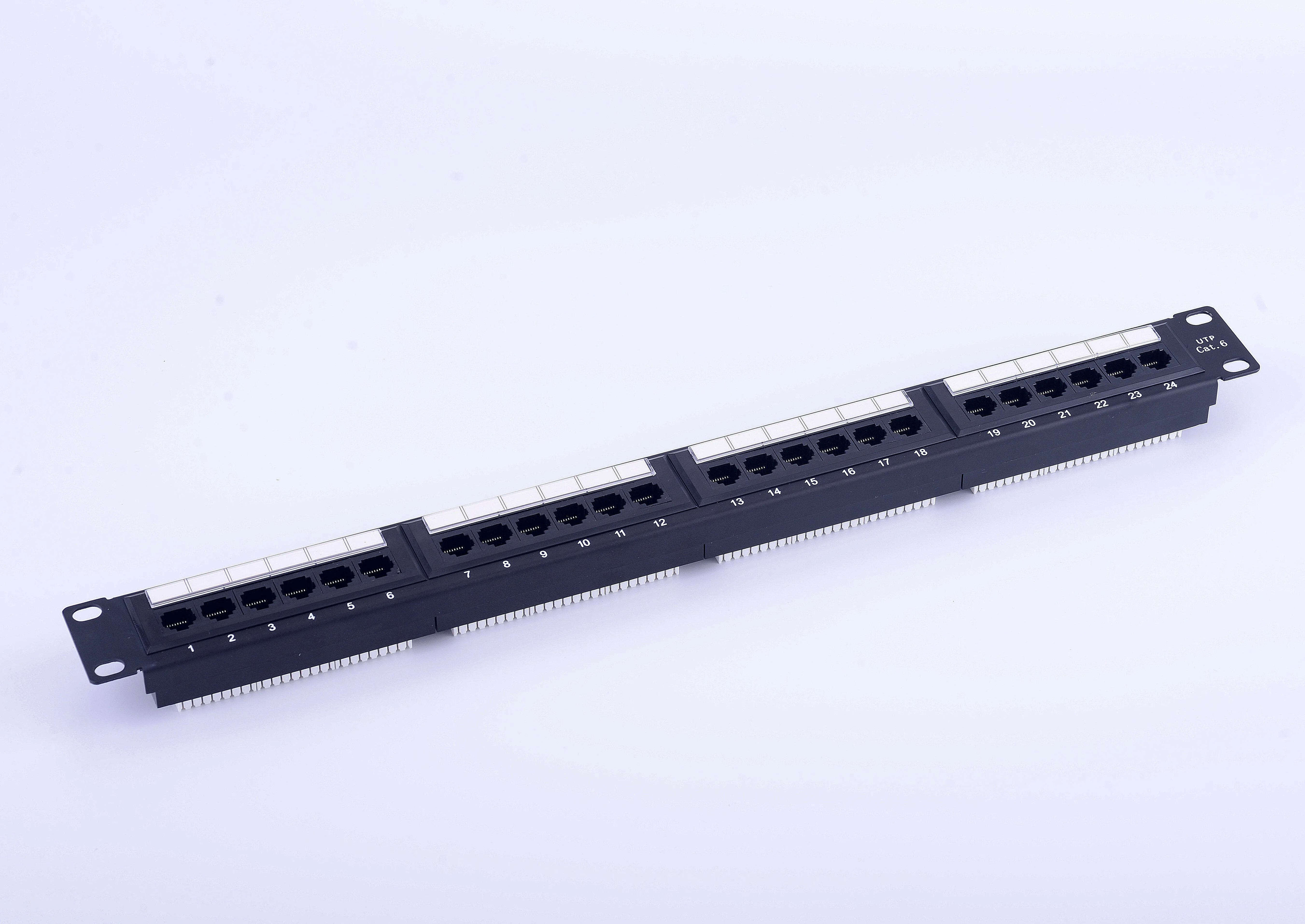 1U сетевой кабель UTP cat6 24-портовая сталь