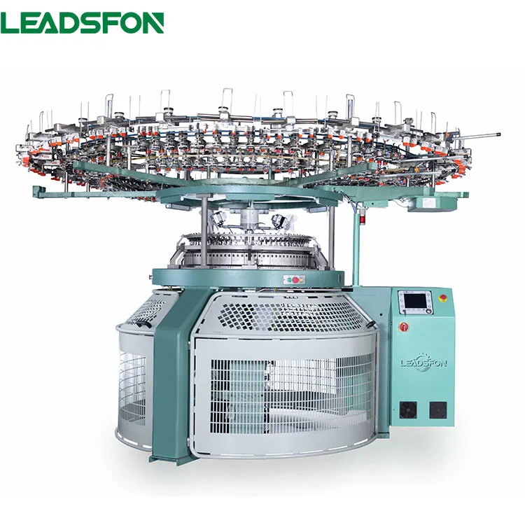 Leadsfon Patented Steel Wire Runway Single Sided VO132.52 Needles Circular Knitting Machine