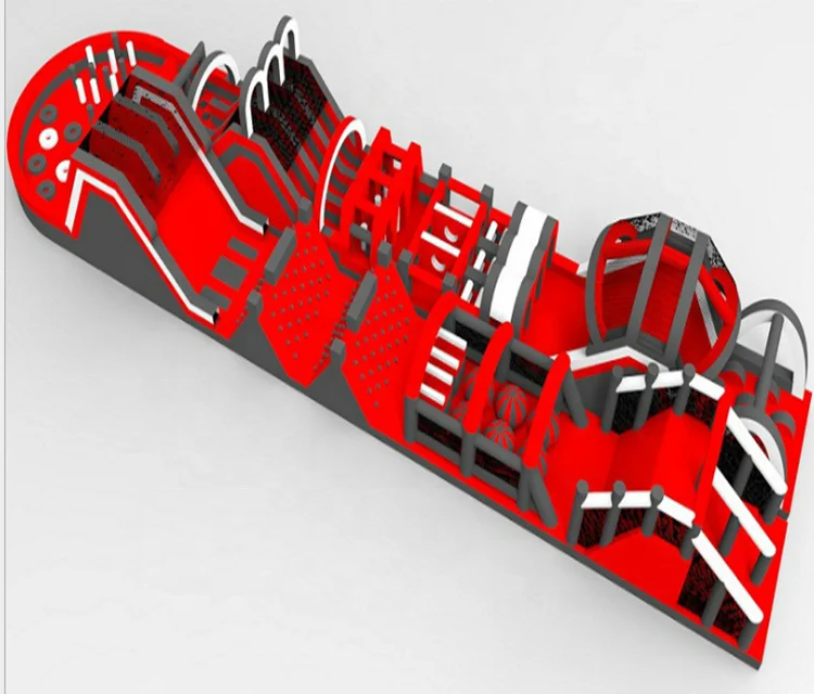 china outdoor extreme game inflatable 5k obstacle course for kid sale