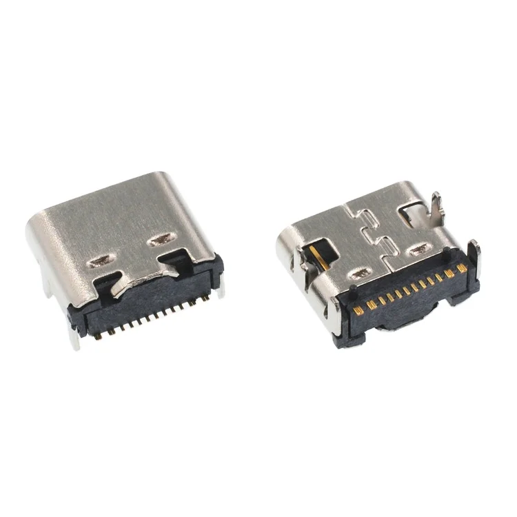 PE C Type Top Contact 16 Pin Female USB Connector