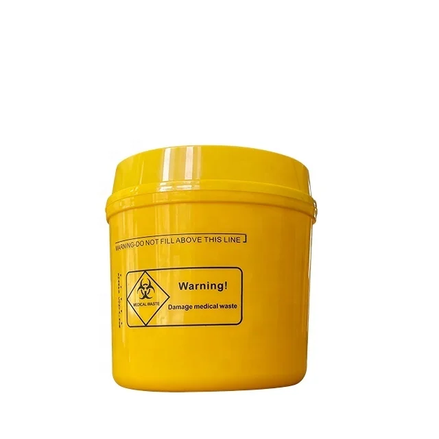 Высококачественный пластиковый медицинский контейнер для заточки для больницы, медицинский контейнер для заточки с биологической защитой для шприцевой иглы