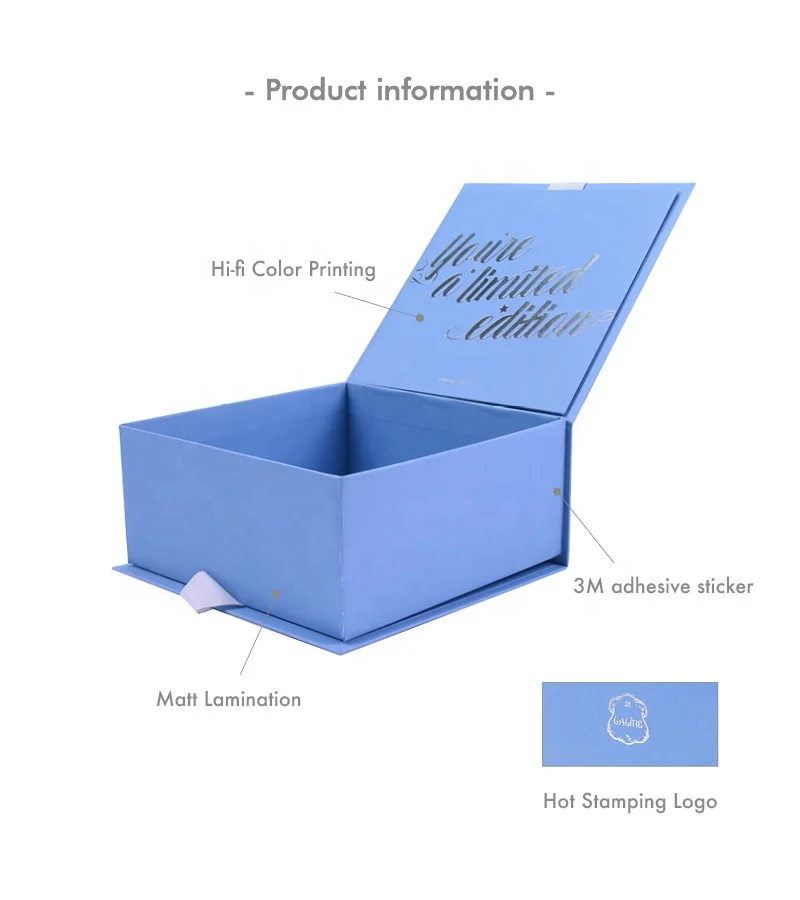 Bright bule Boxes Bts Box gift box empty Bulk Lipstick Bunny Burgundy Flowers Business Card Butterfly Calendrier 12 Jours