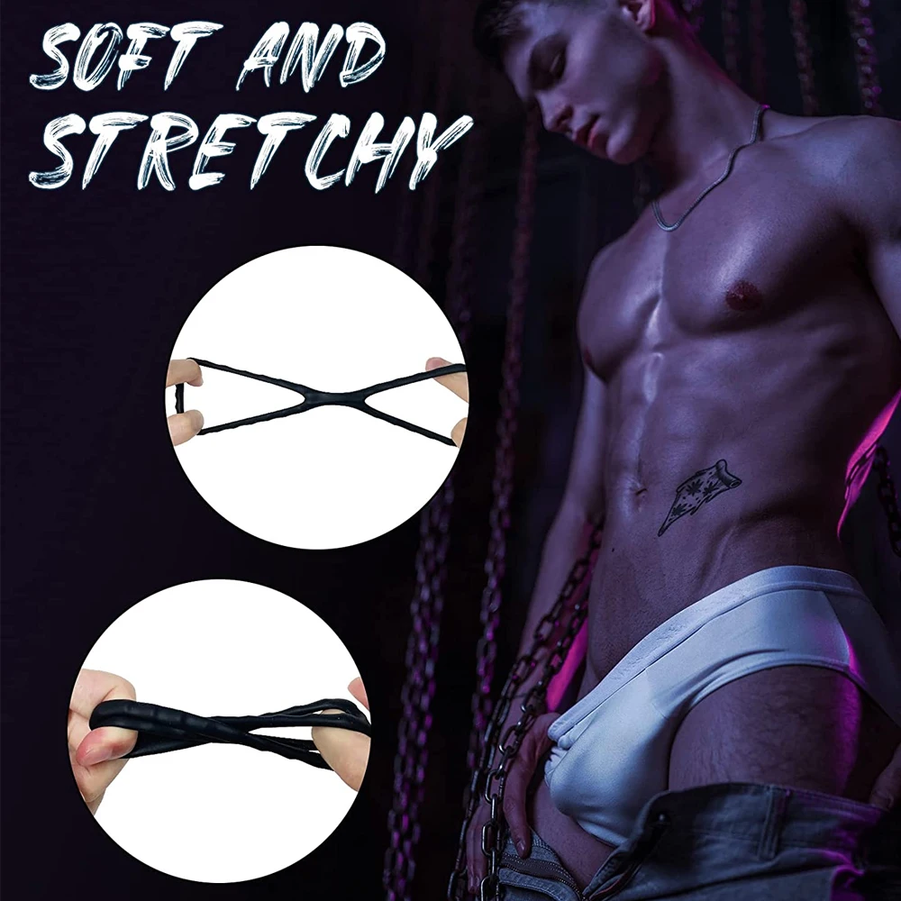 Drop shipping Ultra Soft Stretchy goat eye cock ring Penis Ring Male Sex Toys for Men