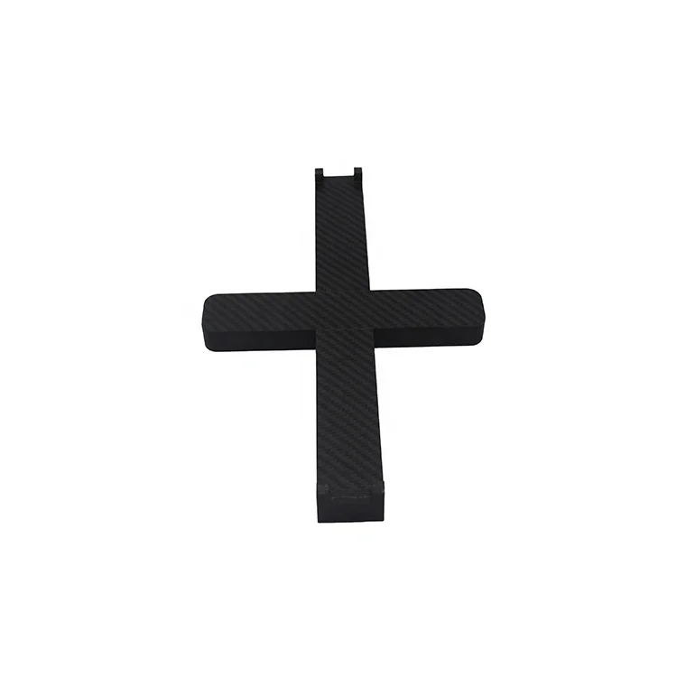 Factory customized hot press moulding cnc thick carbon fiber cross