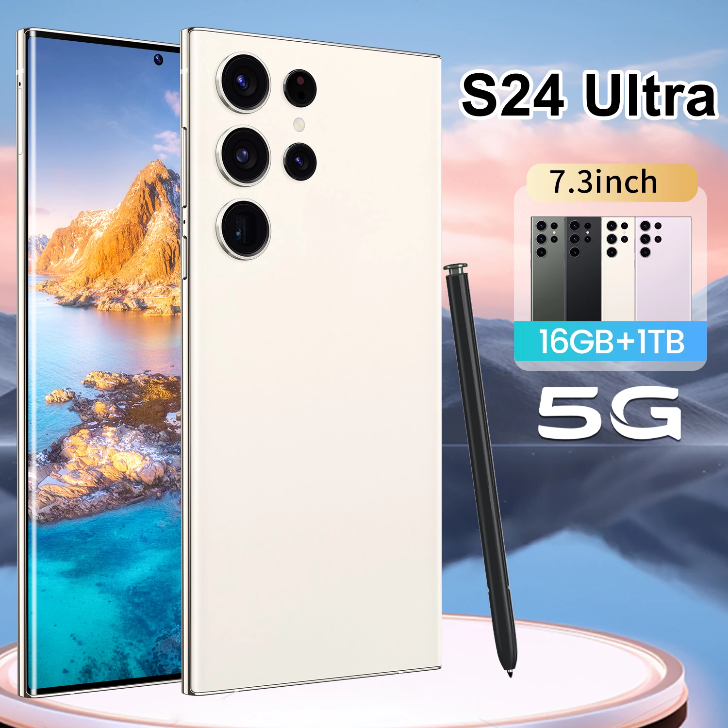 Original S24 Ultra 5G Phone with 16GB 1TB Storage 3G & 4G Smartphone that Supports Google Play Social Apps