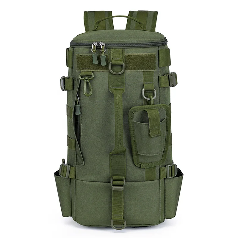 Waterproof multi-functional large capacity dry and wet separation fishing bag can be mounted sling fishing gear backpack