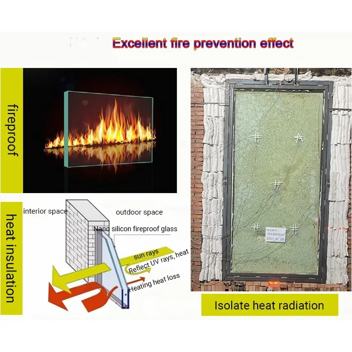 Best quality fireproof glass various sizes fire resistant glass for construction
