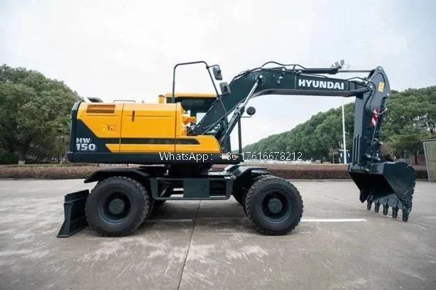 Wheel Construction machinery Industrial Excavators used Mini Excavators of Hyundai HW150