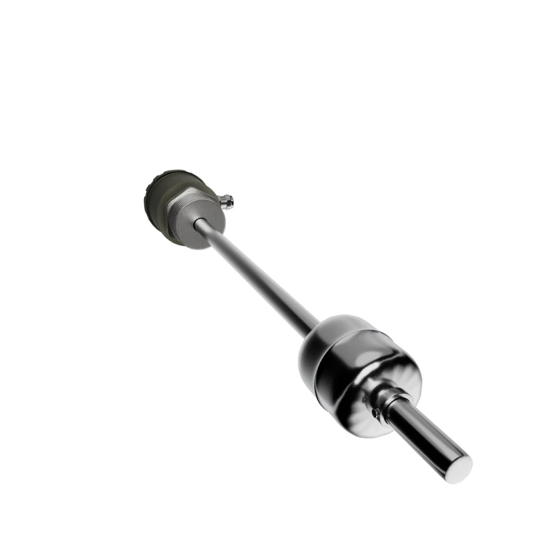 Connecting rod float for liquid level measurement