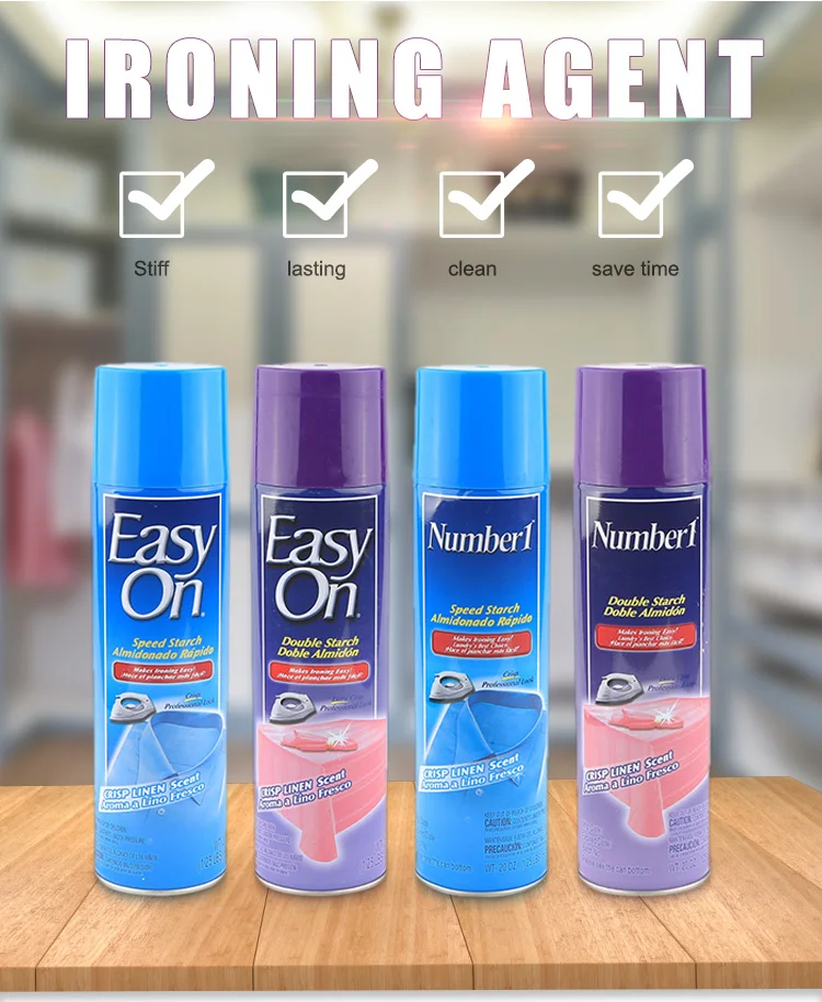 household speed starch easy on spray starch manufacturer aerosol starch spray