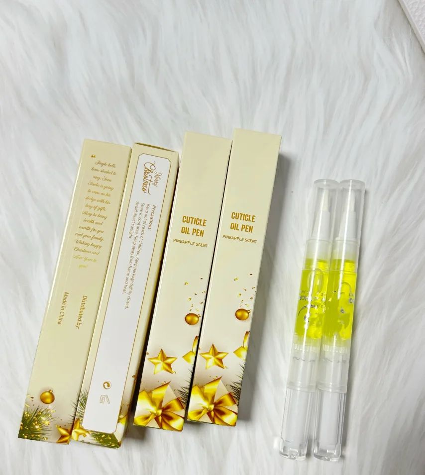OEM Christmas Gift Beauty Personal Care Nail Suppliers Nail Art Cuticle Revitalizer Oil Pen for Nail Salon Care oil Xmas Design