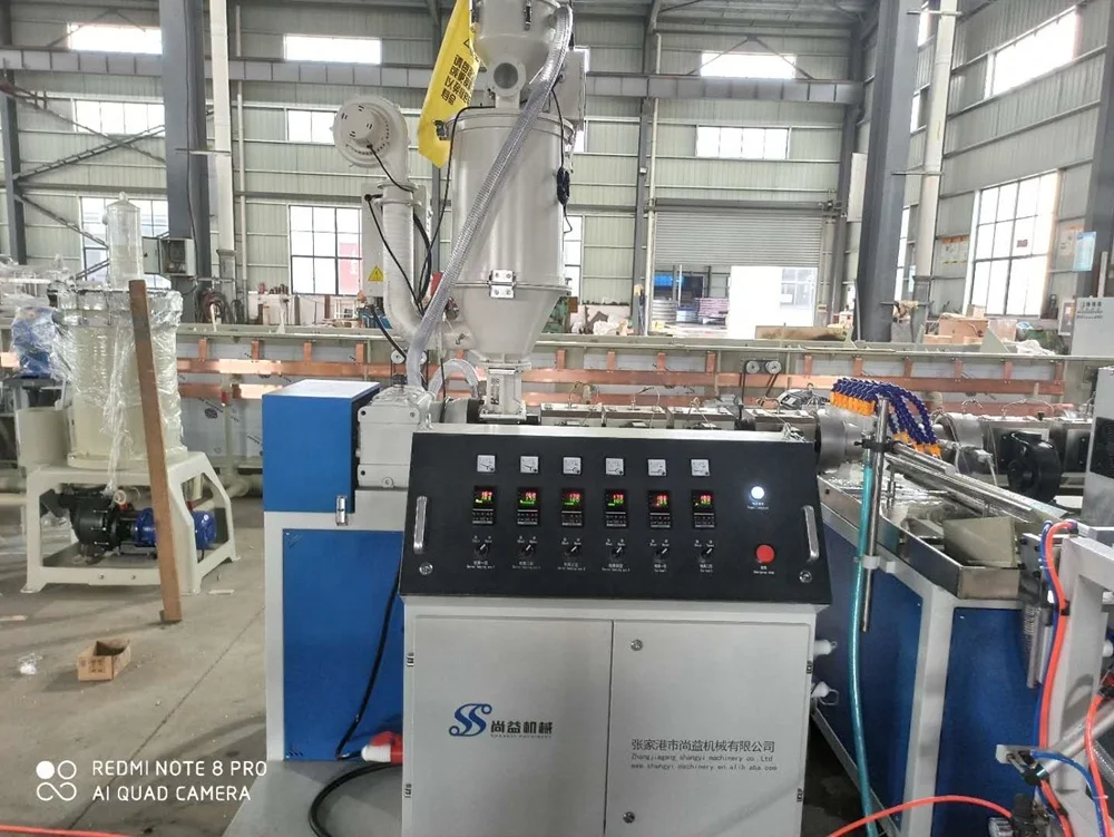 PVC spiral enhanced hose  pipe extrusion machine line