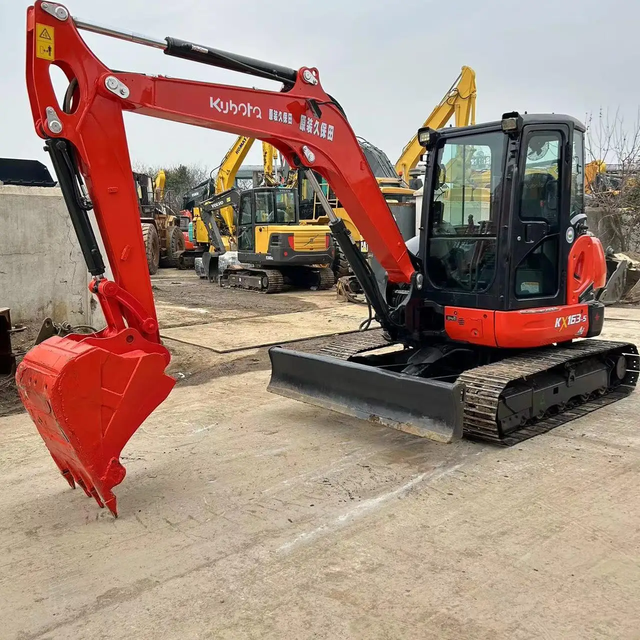 Лидер продаж низкая цена оригинальный двигатель использованный KX163-5 экскаватор 6 тонн высокое качество производительность 165-5 83-3 185-3 155 161