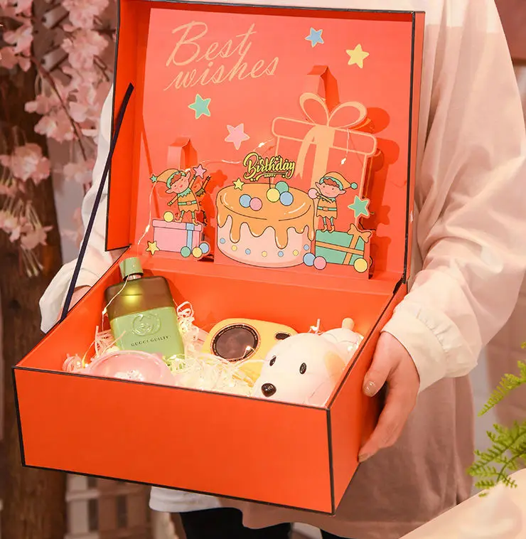 Christmas New Year Luxury Special Candy Set Small Cardboard Bridesmaid Jewelry 3d Origami Paper Packaging Gift Box