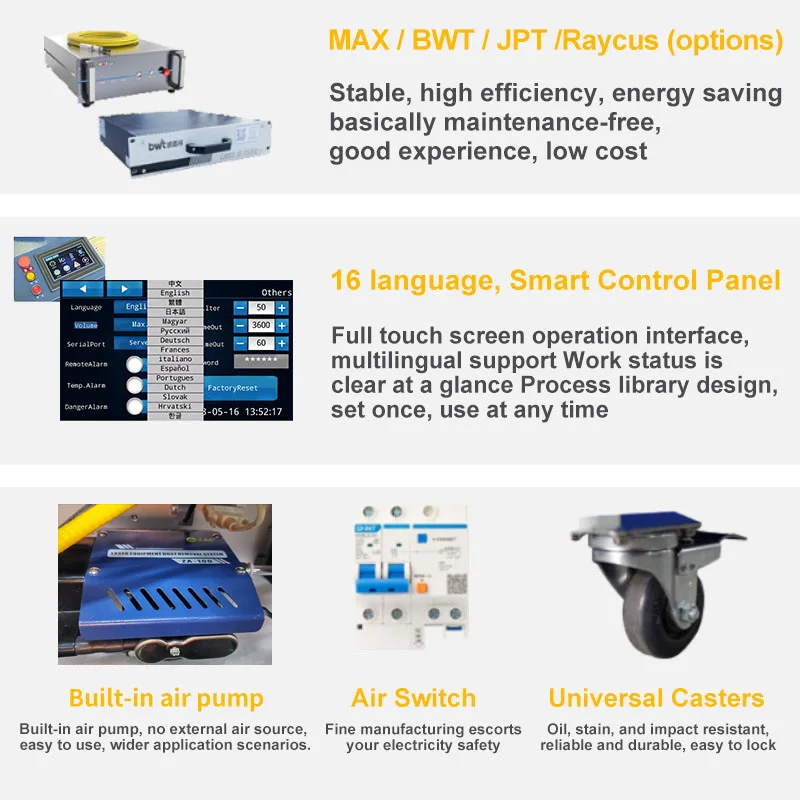 Fast marking speed and accurate Stable laser output power desktop split fiber laser marking machine Mark metal pvc pps