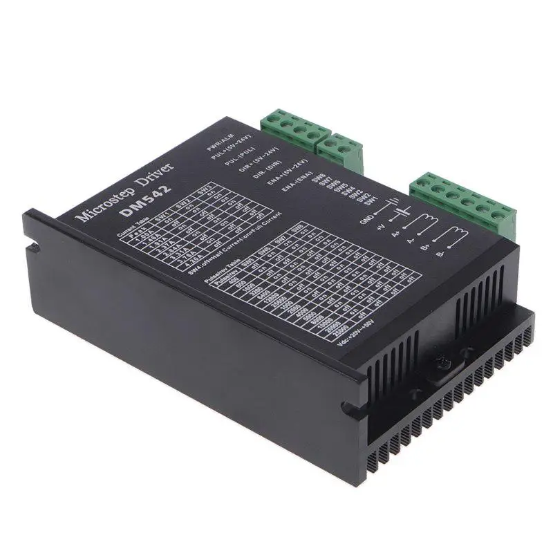 DM542 Leadshine 2-фазный цифровой 18-48 VDC 4.2A Драйвер шагового двигателя контроллер для 3D принтер