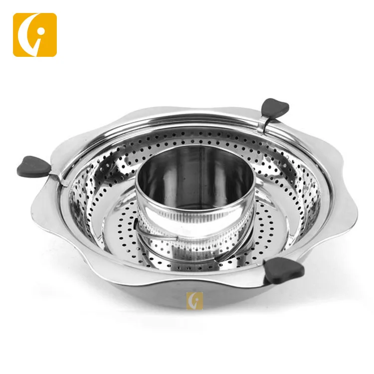 Hot sale hotel restaurant equipment stainless steel rotating lifting sun hot pot
