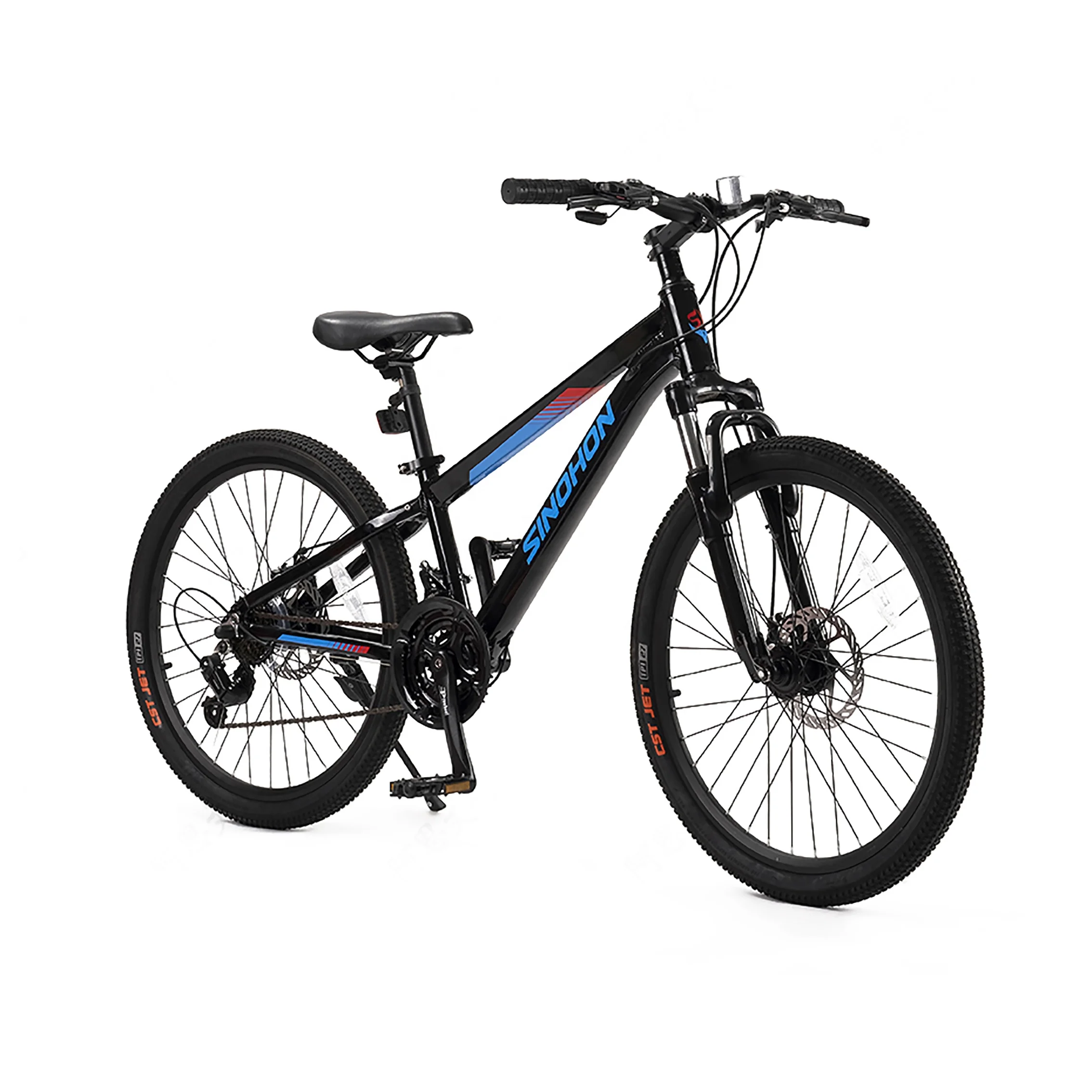 SINOHON custom aluminum adjustable kickStand 21 speed 24 inch brake line mountain bike