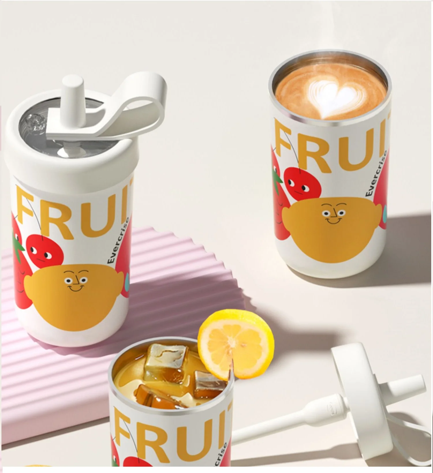 Reusable Tumbler  and Straw Stainless Steel Insulated Travel Water Tumbler Insulated Tumblers Keep  Cool