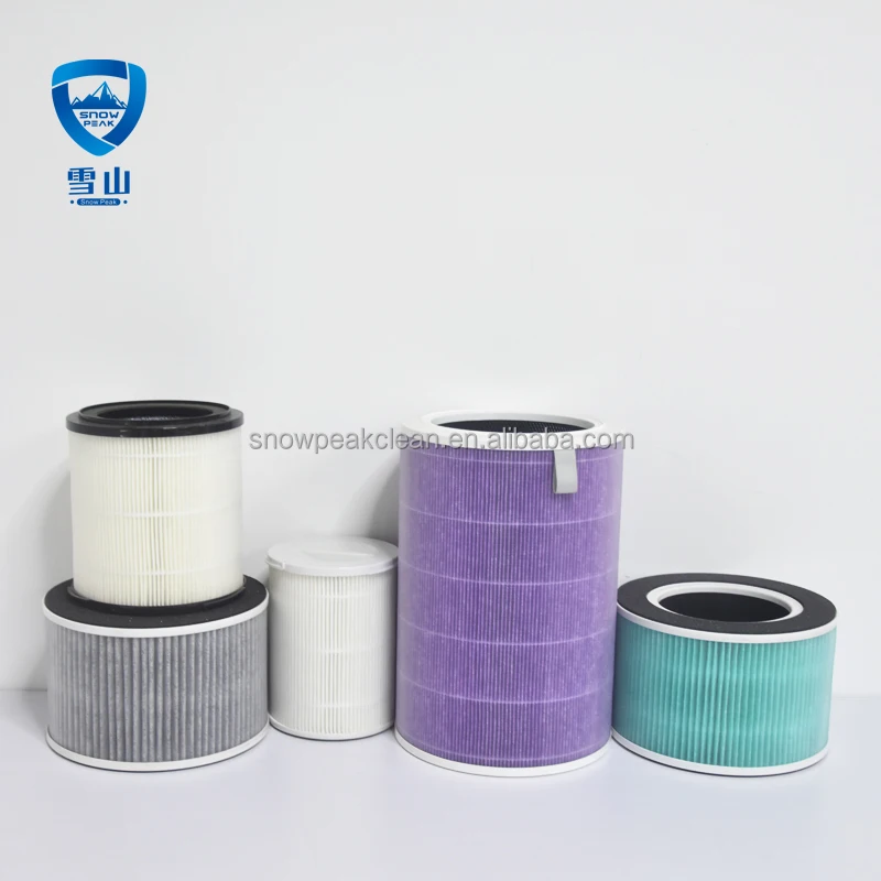 OEM customized air purifier hepa filter activated carbon cylindrical hepa filter